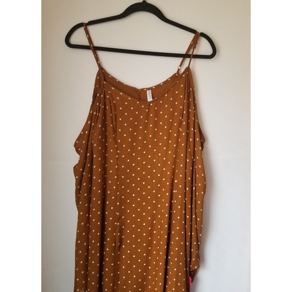 Xhilaration Dresses & Skirts - NWT Xhilaration Rust Polka Dot Max
